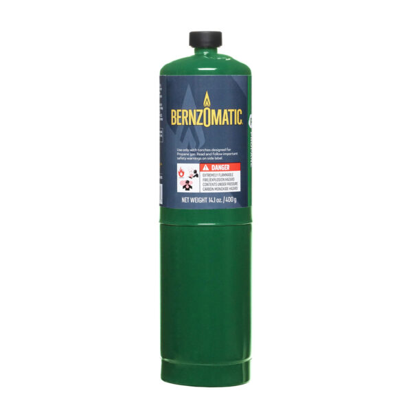 Bernzomatic Propane Hand Torch Cylinder Green 400gram (14.oz)