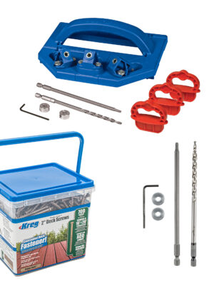 COMBO20402.jpg KREG DECK SYSTEM C/W PROTEC KOTE DECK SCREWS 700CT & DECK BIT