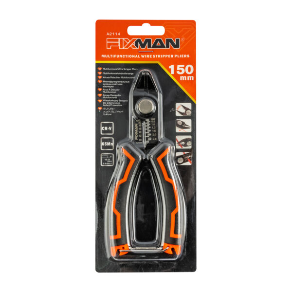 FIX20A2114.jpg Fixman Multifunctional Wire Stripper Pliers 150mm