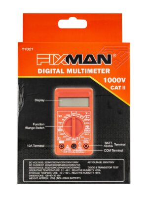 Fixman 1000V CAT II Digital Multimeter