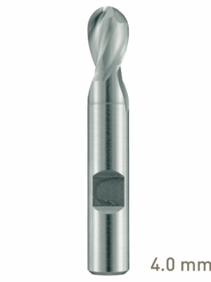 MAY10560040.jpg Maykestag HSS-Co8 Slot End Mill With Radius 4mm Short Series 2 Flute Centre Cutting