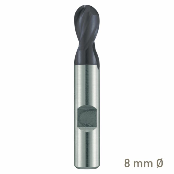 MAY10570080.jpg Maykestag ALUNIT HSS-Co8 slot end mill with radius 8mm short series