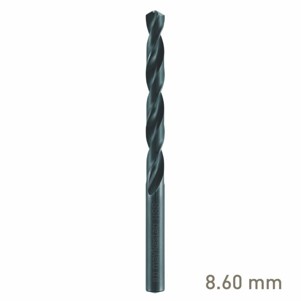 MAY60100860.jpg Maykestag HSS Jobber Drill Bit 8.6mm Bulk Split Point Industrial