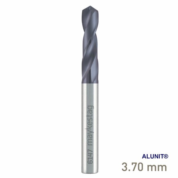 MAY61470037.jpg Maykestag Solid Carbide Stub Drill 3.7mm Short Series DIN 6539 ALUNIT