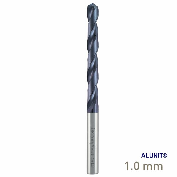 MAY61570010.jpg Maykestag solid carbide drill DIN 338 N ALUNIT® 1.0mm