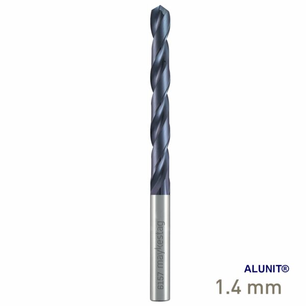 Maykestag solid carbide drill DIN 338 N ALUNIT&reg; 1.40mm