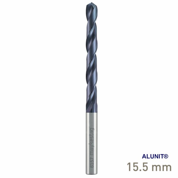Maykestag Solid Carbide Drill DIN 338 N ALUNIT&reg; 15.50mm