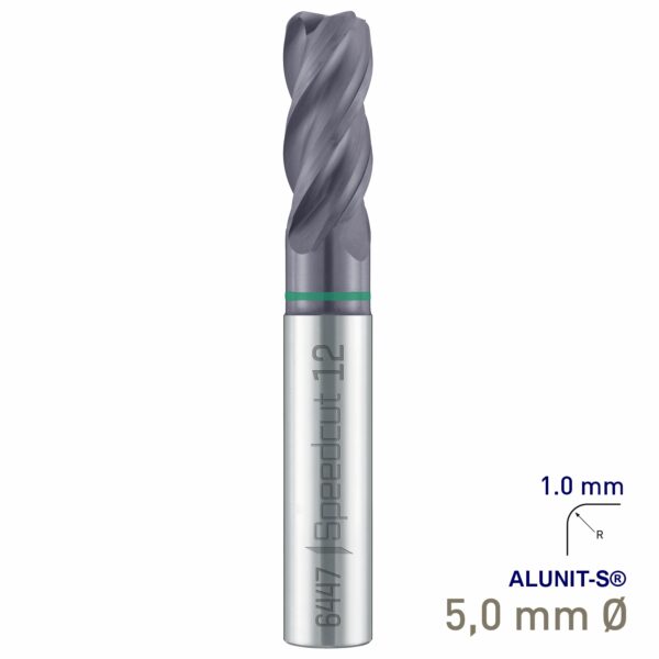 MAY644700510.jpg Maykestag Solid Carbide Corner Radius End Mill 5mm R1 Speedcut Universal ALUNIT-S