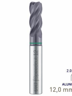 MAY644701220.jpg Maykestag Solid Carbide Corner Radius End Mill 12mm R2 Speedcut Universal ALUNIT-S