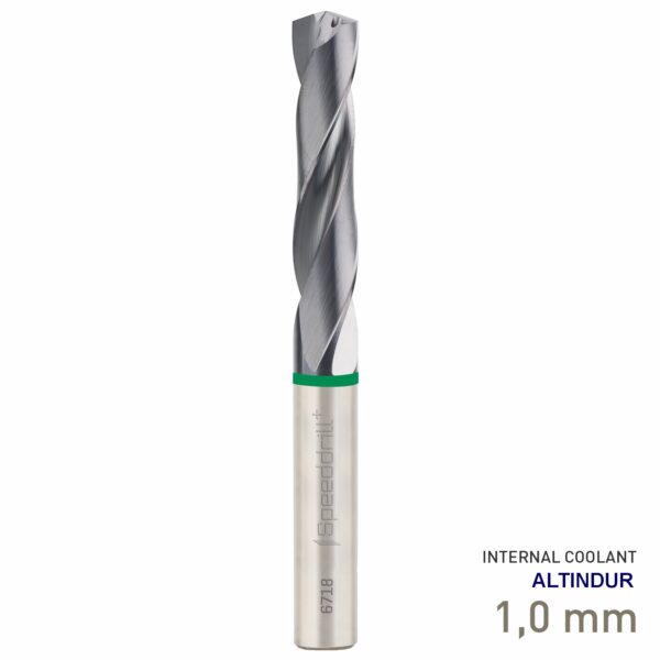 MAY67180010.jpg Maykestag Speeddrill+ Universal Solid Carbide Drill Bit 1mm 3xD ALTINDUR