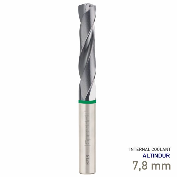 MAY67180078.jpg Maykestag Speeddrill+ Universal Solid Carbide Drill Bit 7.8mm 3xD ALTINDUR