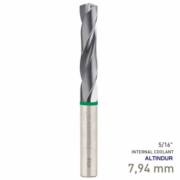 MAY671800794.jpg Maykestag Speeddrill+ Universal Solid Carbide Drill Bit 7.94mm 5/16in 3xD ALTINDUR