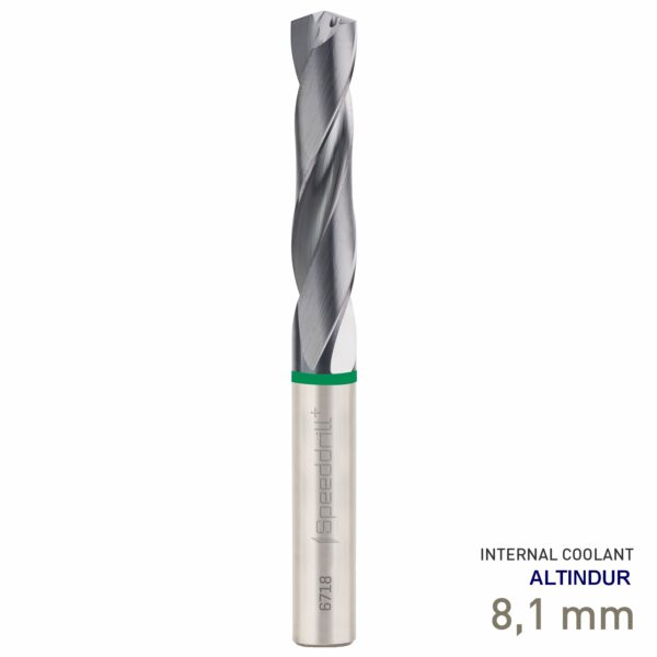 MAY67180081.jpg Maykestag Speeddrill+ Universal Solid Carbide Drill Bit 8.1mm 3xD ALTINDUR