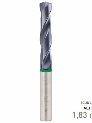 MAY672800183.jpg Maykestag Speeddrill+ Universal Solid Carbide Stub Drill ALTINDUR 1.83mm DIN 6537K 3xD
