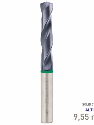 Maykestag Speeddrill+ Universal Solid Carbide Stub Drill ALTINDUR 9.55mm DIN 6537K 3xD