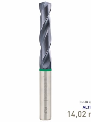 MAY672801402.jpg Maykestag Speeddrill+ Universal Solid Carbide Stub Drill ALTINDUR 14.02mm DIN 6537K 3xD