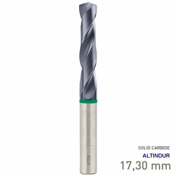 MAY67280173.jpg Maykestag Speeddrill+ Universal Solid Carbide Stub Drill ALTINDUR 17.30mm DIN 6537K 3xD
