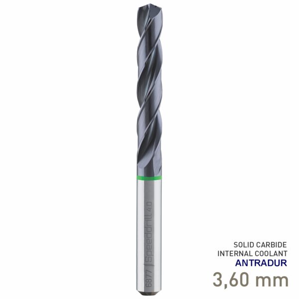 MAY687700360.jpg Maykestag Speeddrill 4.0 Universal Solid Carbide Drill 3.6mm 5xD ANTRADUR