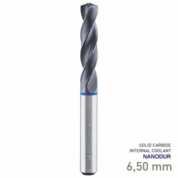 MAY68870065.jpg Maykestag Speeddrill 4.0-Inox HPC Solid Carbide Stub Drill 6.5mm 3xD