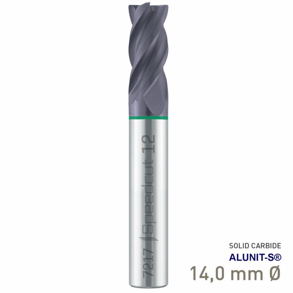 Maykestag Solid Carbide End Mill 14mm Speedcut Universal Long Series 4 Flute