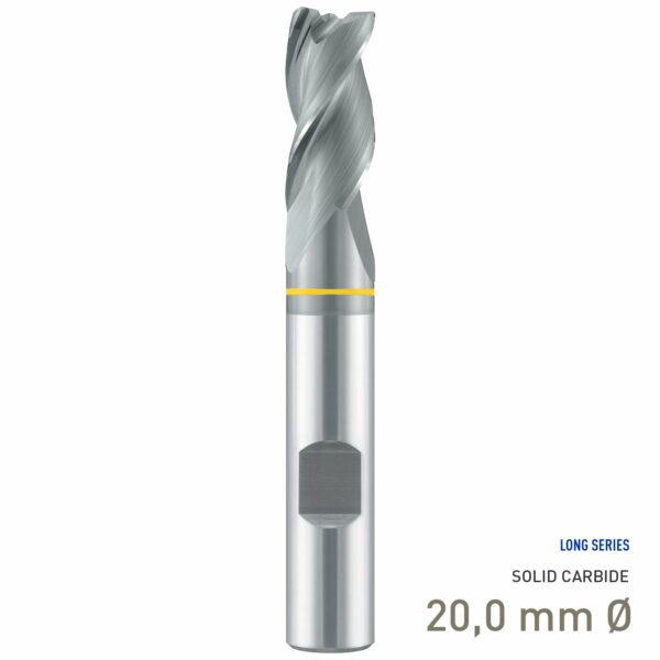 MAY79500200.jpg Maykestag Solid Carbide End Mill Speedcut-Aluminium 20.00mm Z3 DIN 6535-HB Weldon