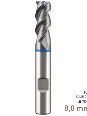 MAY81070080.jpg Maykestag Speedcut 4.0-Inox Solid Carbide HPC End Mill 8mm Long Series 3 Flute