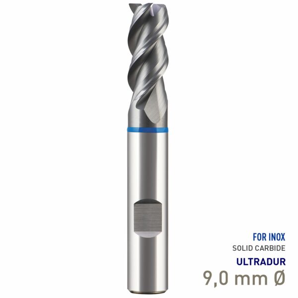 MAY81070090.jpg Maykestag Speedcut 4.0-Inox Solid Carbide HPC End Mill 9mm Long Series 3 Flute