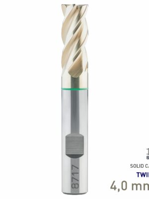 Maykestag Speedcut 4.0 Universal HPC Solid Carbide End Mill 4mm Long Series 4 Flute TWINDUR