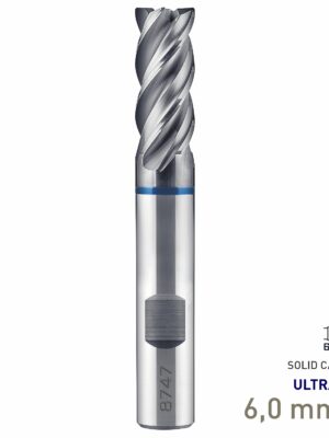 Maykestag Speedcut 4.0-Inox ULTRADUR HPC Solid Carbide End Mill 6mm Long Series 4 Flute