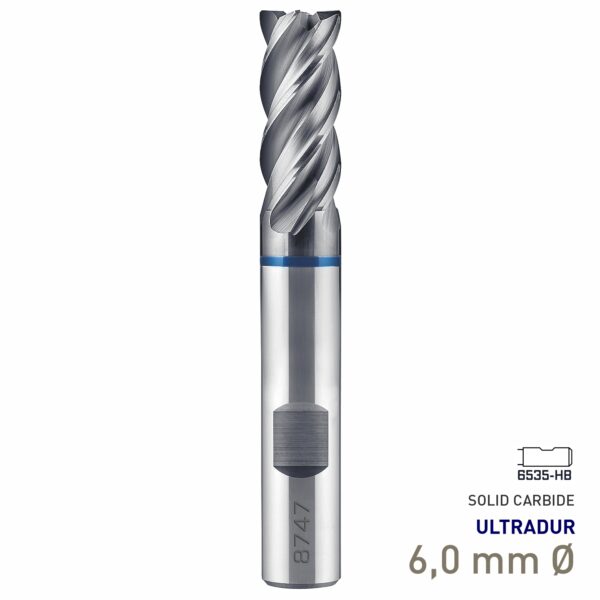 MAY87470060.jpg Maykestag Speedcut 4.0-Inox ULTRADUR HPC Solid Carbide End Mill 6mm Long Series 4 Flute