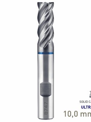 Maykestag Speedcut 4.0-Inox ULTRADUR HPC Solid Carbide End Mill 10mm Long Series 4 Flute