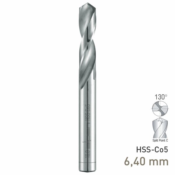 MAY9010064.jpg Maykestag HSS-Co5 Stub Drill 6.4mm Extra Short Series DIN 1897 PZ