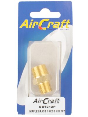 Nipple Brass 1/4x3/8 M/m 1pc Pack