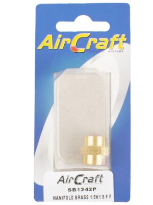 Manifold Brass 1/8x1/8 F/f 1pc Pack