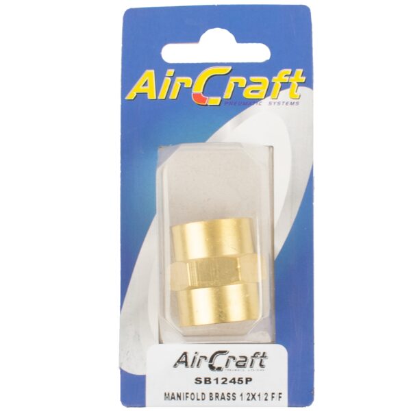 SB1245P.jpg Manifold Brass 1/2x1/2 F/f 1pc Pack