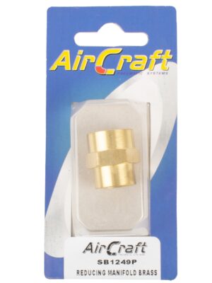 Reducing Manifold Brass 1/4x3/8 F/f 1pc Pack