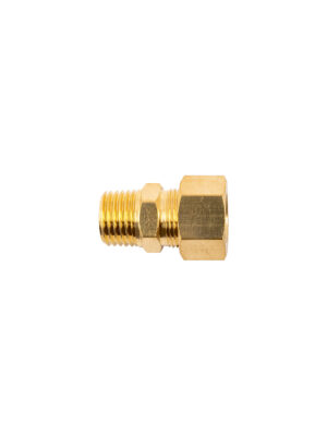 Brass Conical Str. 3/8' Tube X 1/4' M