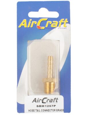 Hose Tail Connector Brass 1/4m X 6mm 1pc Pack