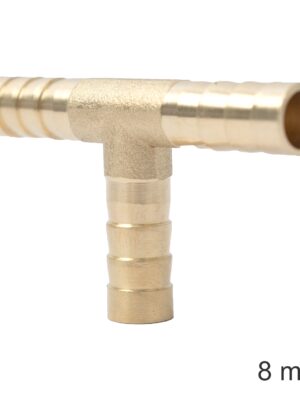T Type Hose Connector 8mm Bulk
