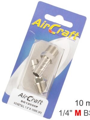 SG12030P.jpg Hosetail 1/4' X 10mm 2pc Pack