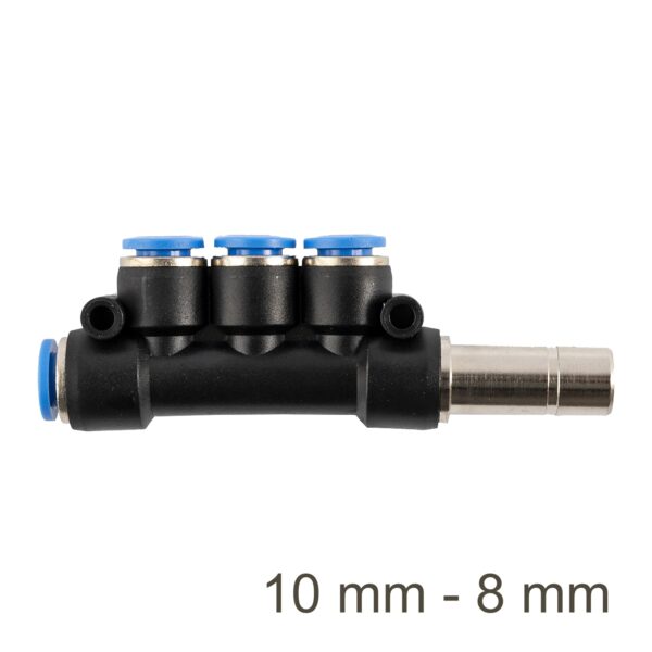 SG20APKJ10-08.jpg Red. Insert Manifold Side 4-port Pu 10mm - 8mm