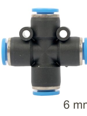 SG20APZ06.jpg Pu Hose Fitting 4 Way Connector 6mm