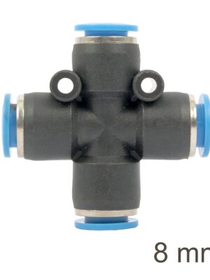 SG20APZ08.jpg Pu Hose Fitting 4 Way Connector 8mm