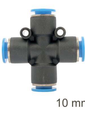 SG20APZ10.jpg Pu Hose Fitting 4 Way Connector 10mm