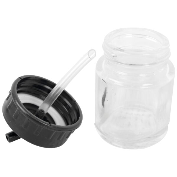SG20BD-03.jpg Glass Jar With 22cc 45 Deg Spout For Airbrush