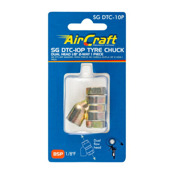 SG20DTC-10P.jpg Tyre Chuck Dual Head 1/8' 2-way 1pc Carded