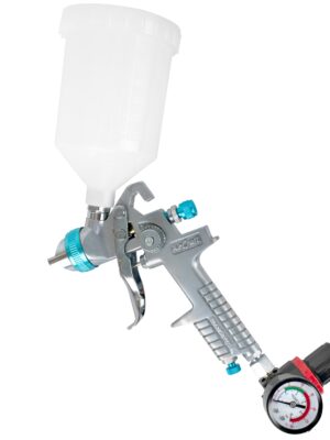 Spray Gun Hvlp 1.4mm Nozzle With Spare 1.7mm Nozzle Kit And Regulator