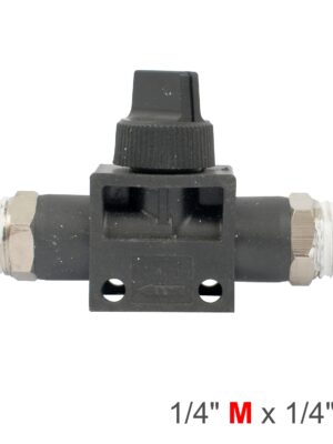 Pu Hose Fitting Valve 1/4'm X 1/4'm