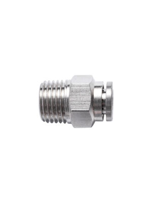 Metal Pu Fitting Straight 6mm X 1/4' M