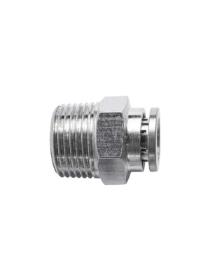 Metal Pu Fitting Straight 8mm X 3/8' M